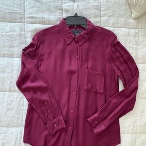 Rails Deep Burgundy Button Down Shirt